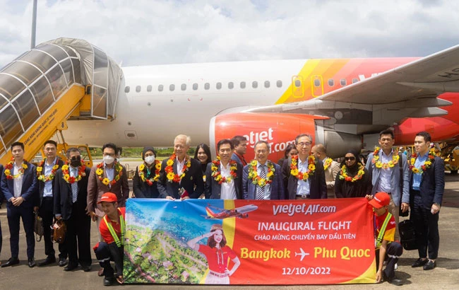 Vietjet khai trương đường bay Phú Quốc - Băng Cốc