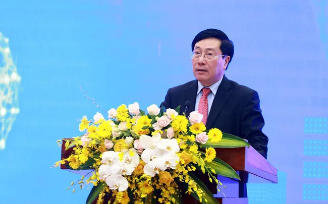 Phó thủ tướng Thường trực Phạm Bình Minh phát biểu tại hội thảo. Phó thủ tướng Thường trực Phạm Bình Minh phát biểu tại hội thảo.