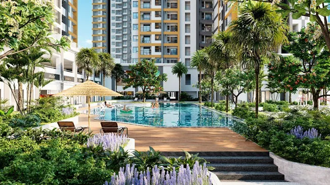 Khu vực hồ bơi như một “ốc đảo” lý tưởng để thư giãn, đón nắng và tận hưởng khí trời. Khu vực hồ bơi như một “ốc đảo” lý tưởng để thư giãn, đón nắng và tận hưởng khí trời.