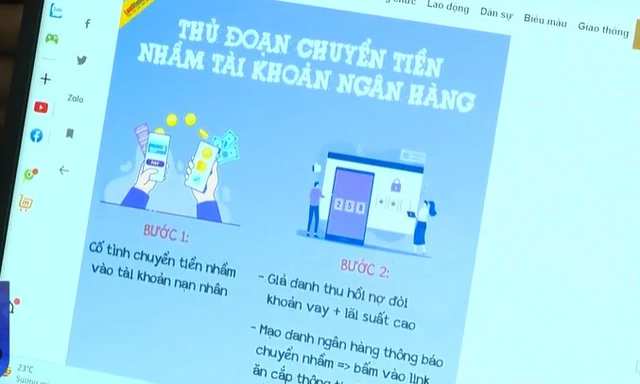 Cảnh giác chiêu lừa chuyển “nhầm” tiền