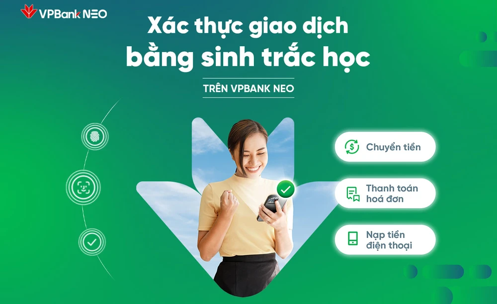 VPBank ra mắt công nghệ xác thực giao dịch bằng khuôn mặt, vân tay