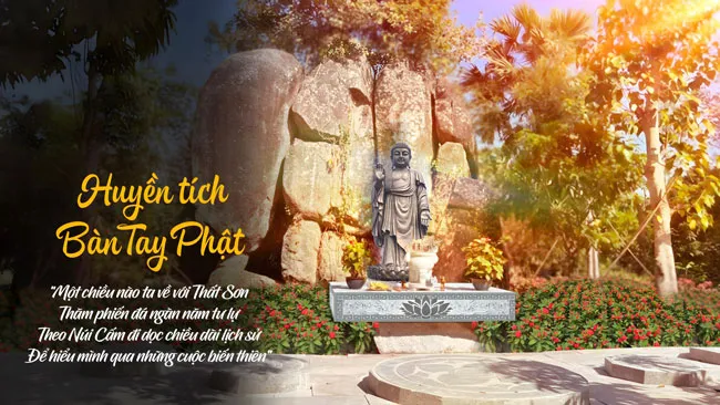 Khối đá hình Bàn tay Phật đã được phát lộ từ ngày đầu tiên xây dựng An Hảo Solar