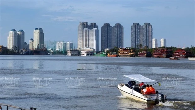 Bến Bạch Đằng. (Ảnh: Báo ảnh Việt Nam/Vietnam+)