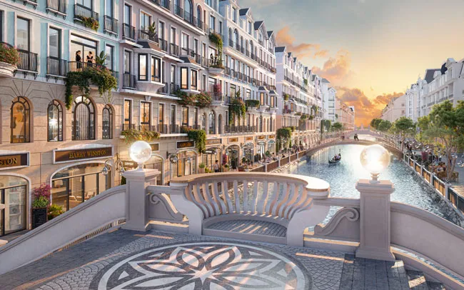 Bộ sưu tập 28 cây cầu vọng cảnh mang 28 kiến trúc khác nhau, làm nên vẻ đẹp độc đáo tại “Kỳ quan miền nhiệt đới”. Mỗi cây cầu đại diện cho một nền văn hóa, một phong cách kiến trúc và một tên gọi theo tên dòng kênh. Đây sẽ là điểm check - in quên lối về dành cho du khách toàn cầu.