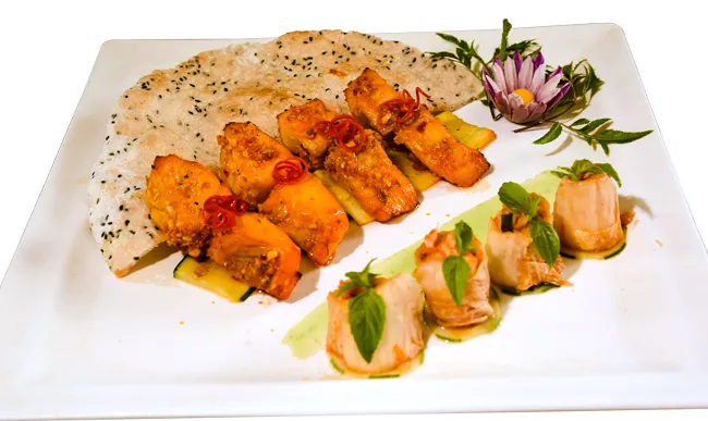 Cá tằm nướng sả (nấm tươi kim chi) Cá tằm nướng sả (nấm tươi kim chi)