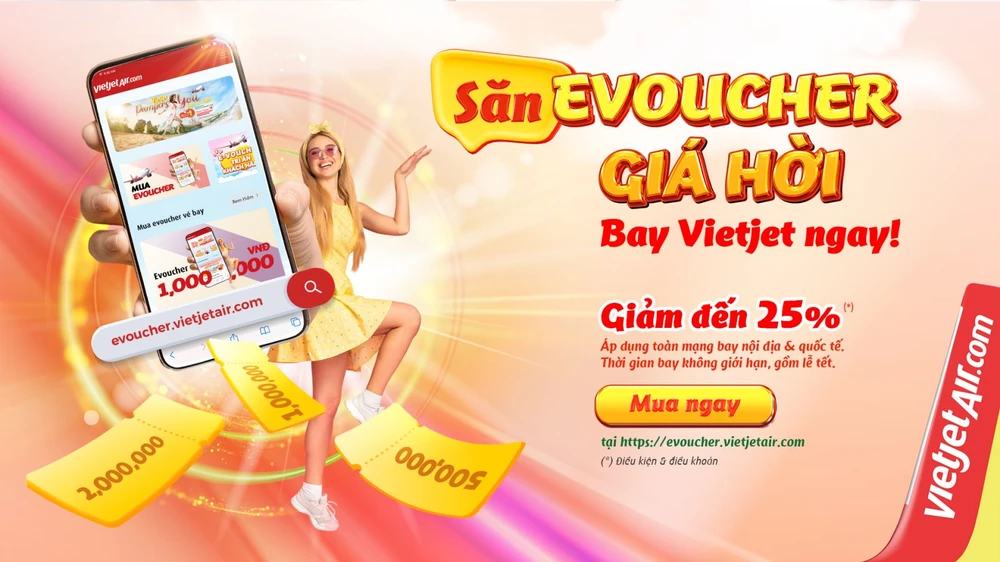 Săn E-Voucher Vietjet giảm giá tới 25%