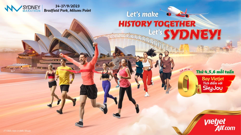 Vietjet đồng hành cùng giải chạy Sydney Marathon gây quỹ ủng hộ trẻ em, người khuyết tật