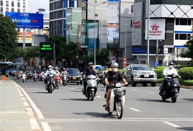 Địa phận giáp ranh quận Phú Nhuận và quận 3 (Thành phố Hồ Chí Minh). (Ảnh minh họa: Hồng Đạt/TTXVN)