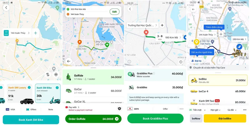 So sánh cước phí của 4 nền tảng gọi xe công nghệ cho cùng một cung đường: Xanh SM Bike cạnh tranh hơn các đối thủ So sánh cước phí của 4 nền tảng gọi xe công nghệ cho cùng một cung đường: Xanh SM Bike cạnh tranh hơn các đối thủ