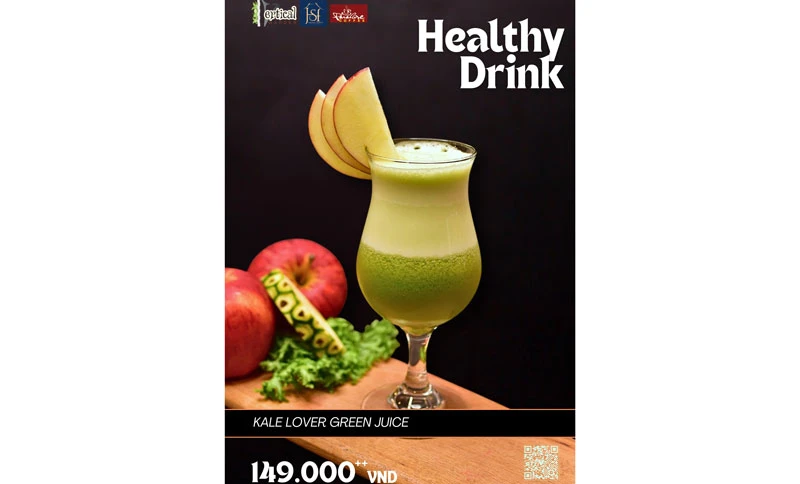 Kale Lover Green Juice: hương vị tươi mát từ thiên nhiên