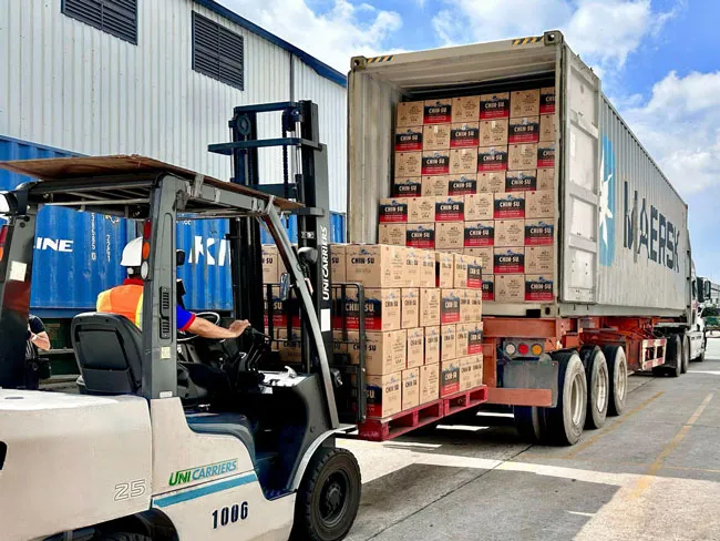 Tháng 10/2023, nước mắm Chin-su Cá Cơm Biển Đông chính thức xuất khẩu sang thị trường Mỹ. Tháng 10/2023, nước mắm Chin-su Cá Cơm Biển Đông chính thức xuất khẩu sang thị trường Mỹ.