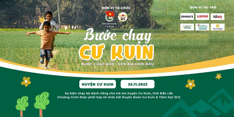 Hàng trăm trẻ em cùng tham gia sự kiện “Bước chạy Cư Kuin”