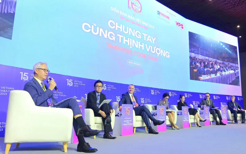 Quang cảnh Diễn đàn Mua bán - Sáp nhập (M&A) doanh nghiệp Việt Nam 2023. Quang cảnh Diễn đàn Mua bán - Sáp nhập (M&A) doanh nghiệp Việt Nam 2023.
