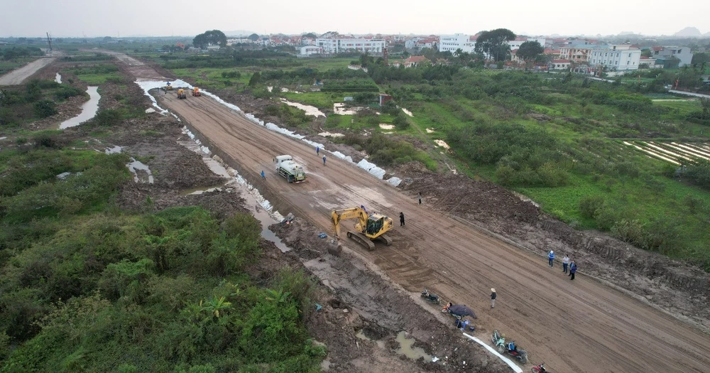 Dự án đường Vành đai 3-Thành phố Hồ Chí Minh được đặt mục tiêu cơ bản hoàn thành năm 2025. (Ảnh: PV/Vietnam+)