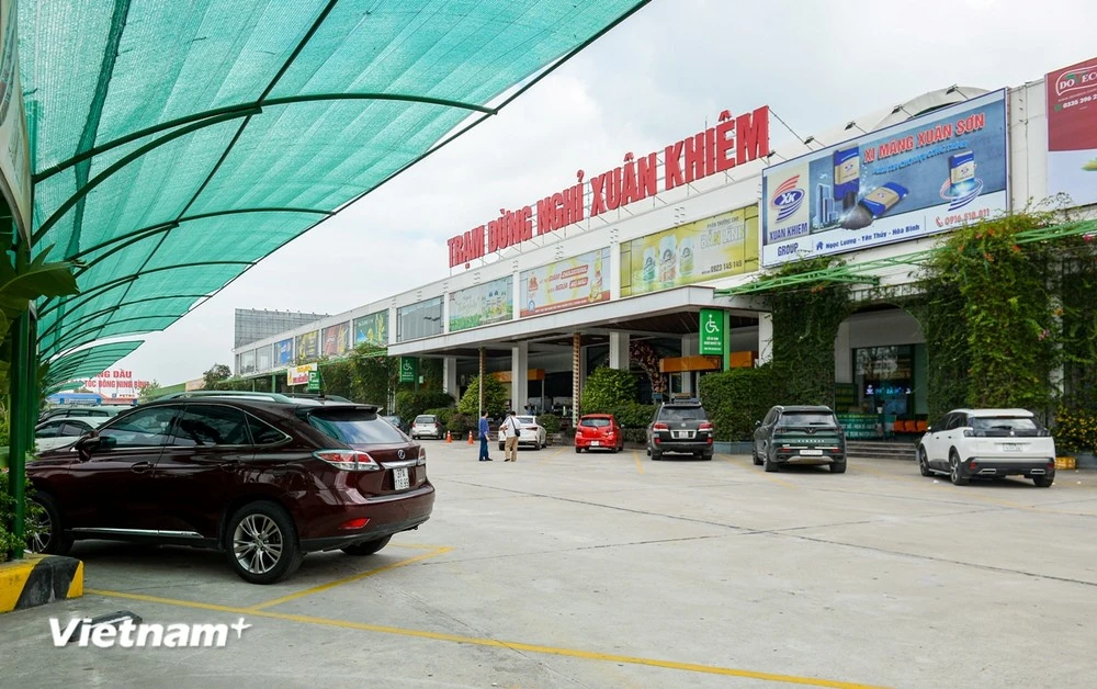 Trạm dừng nghỉ Xuân Khiêm trên tuyến Cao tốc Cao Bồ-Mai Sơn đã được đưa vào vận hành, khai thác phục vụ người dân. (Ảnh: Việt Hùng/Vietnam+)