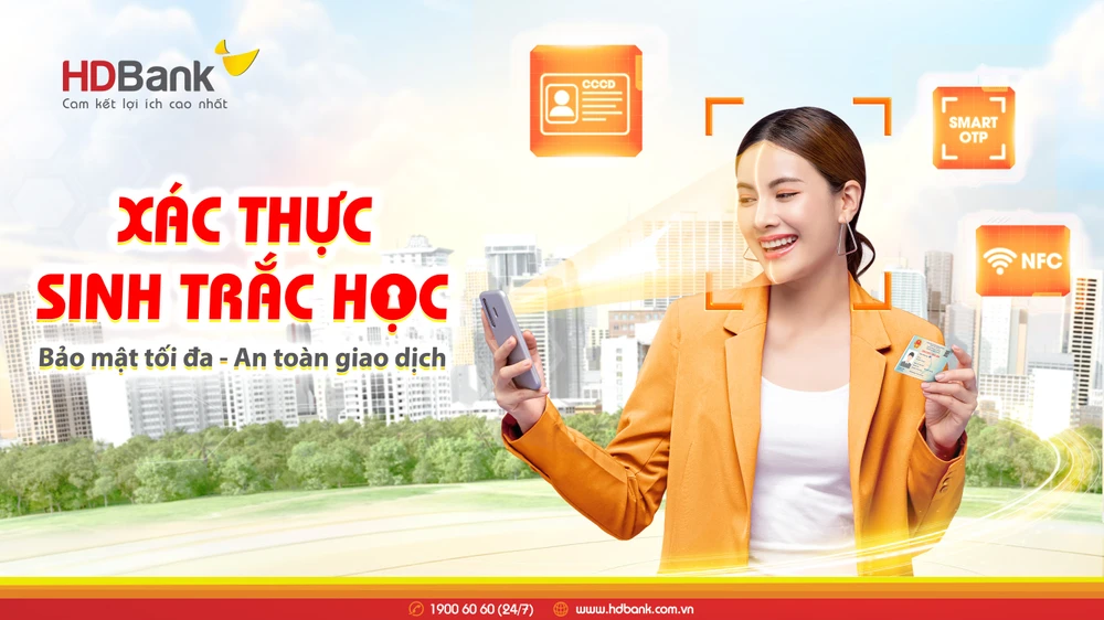 HDBank triển khai xác thực sinh trắc học