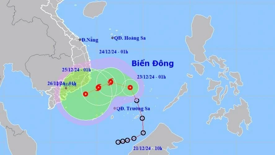 Xuất hiện cơn bão cuối cùng trong năm 2024