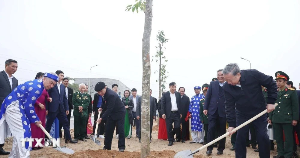 Tổng Bí thư Tô Lâm dự Lễ phát động Tết trồng cây Xuân Ất Tỵ tại Hưng Yên