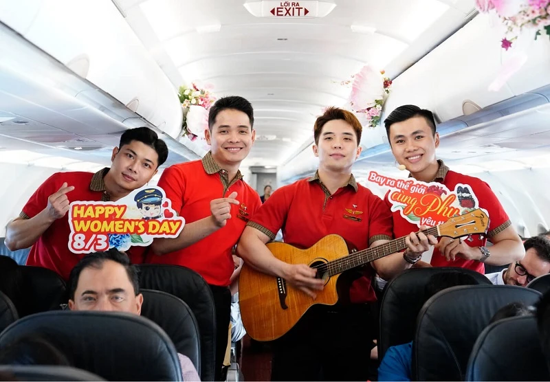 Vietjet giảm 83% giá vé chào mừng Ngày quốc tế phụ nữ 8-3