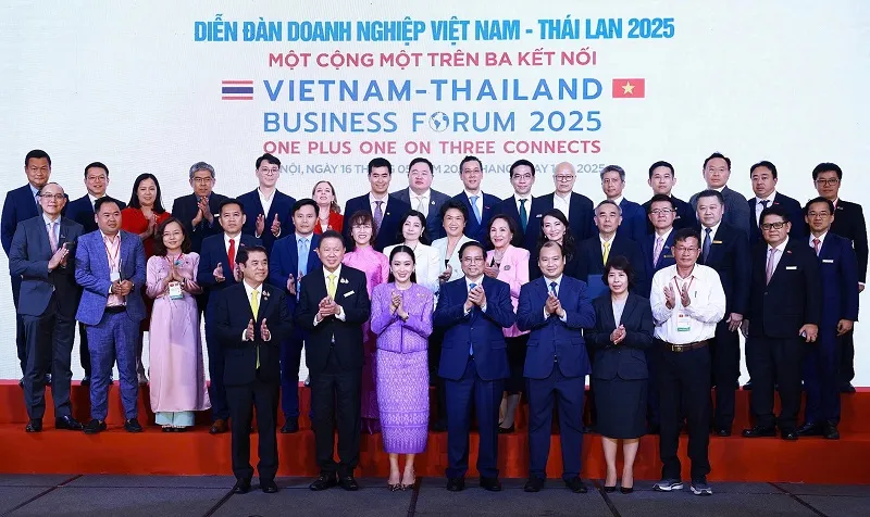 Sự kiện diễn ra với sự tham dự của Thủ tướng Chính phủ Phạm Minh Chính và Thủ tướng Thái Lan Paetongtarn Shinawatra, trong khuôn khổ chuyến thăm chính thức đầu tiên của một Thủ tướng Thái Lan tới Việt Nam sau hơn một thập kỷ Photo 5.jpg