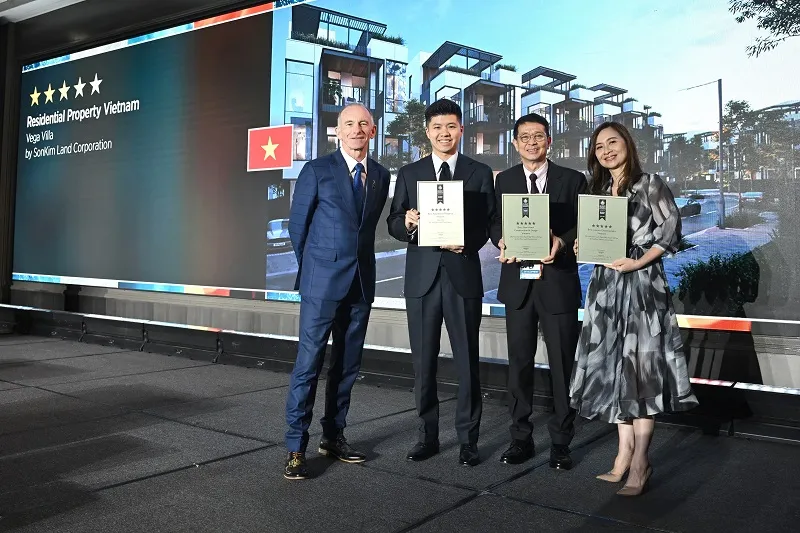 SonKim Land được vinh danh với 5 giải thưởng tại Asia Pacific Property Awards 2025 (Giải thưởng Bất động sản Châu Á Thái Bình Dương).
