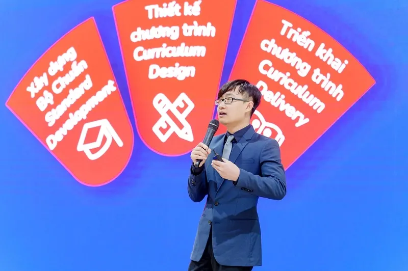 Theo ông Nguyễn Trung Dũng, Chương trình AI của Vinschool sẽ giúp học sinh phát triển tư duy bậc cao, học tập suốt đời và trở thành công dân toàn cầu. Anh 4.jpg