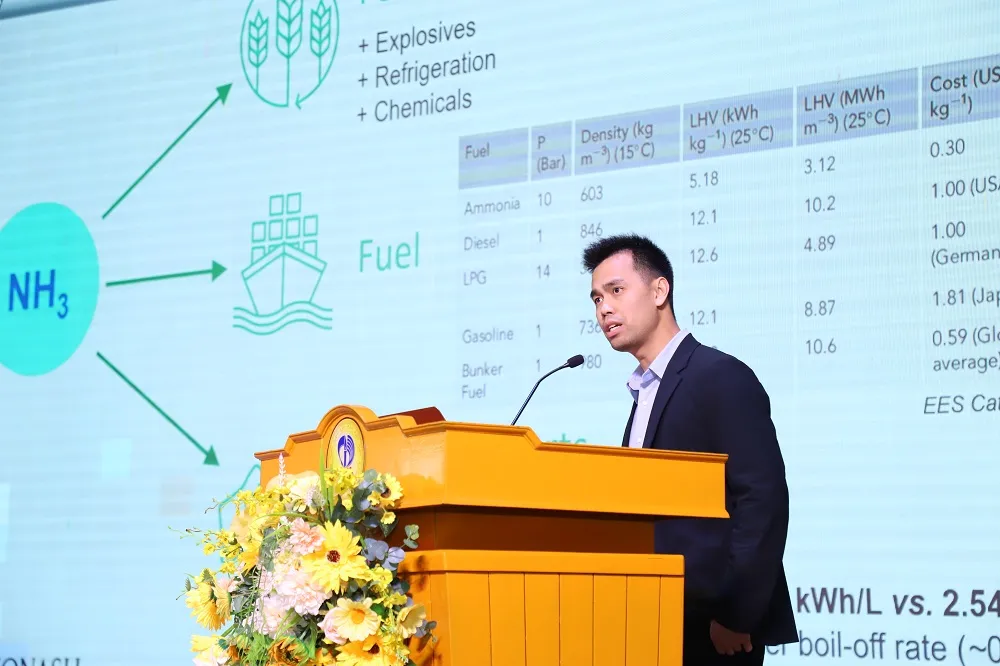 TS. Dư Hoàng Long đem những nghiên cứu đột phá trong sản xuất amoniac, phát triển giải pháp năng lượng sạch tới hội thảo InnovaConnect. Anh 3 (2).JPG