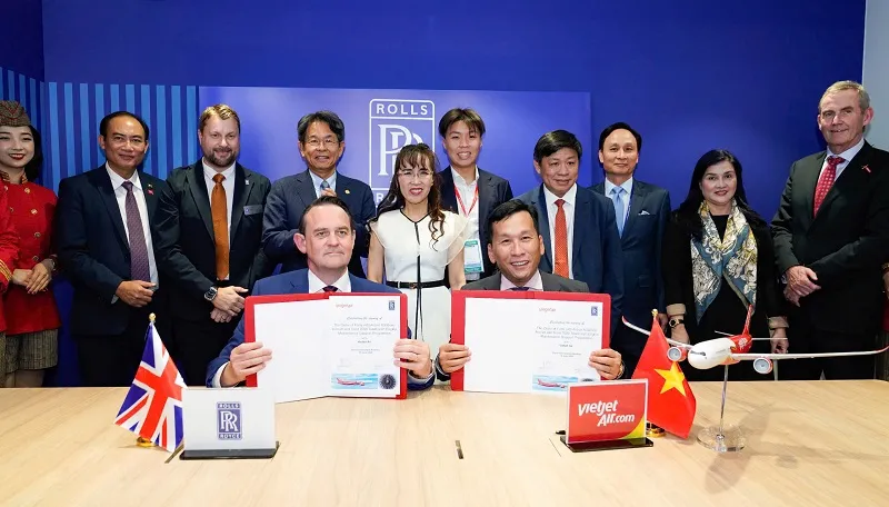 Vietjet và Rolls-Royce ký kết đặt hàng thêm 40 động cơ Trent 7000 dành cho đội bay A330neo