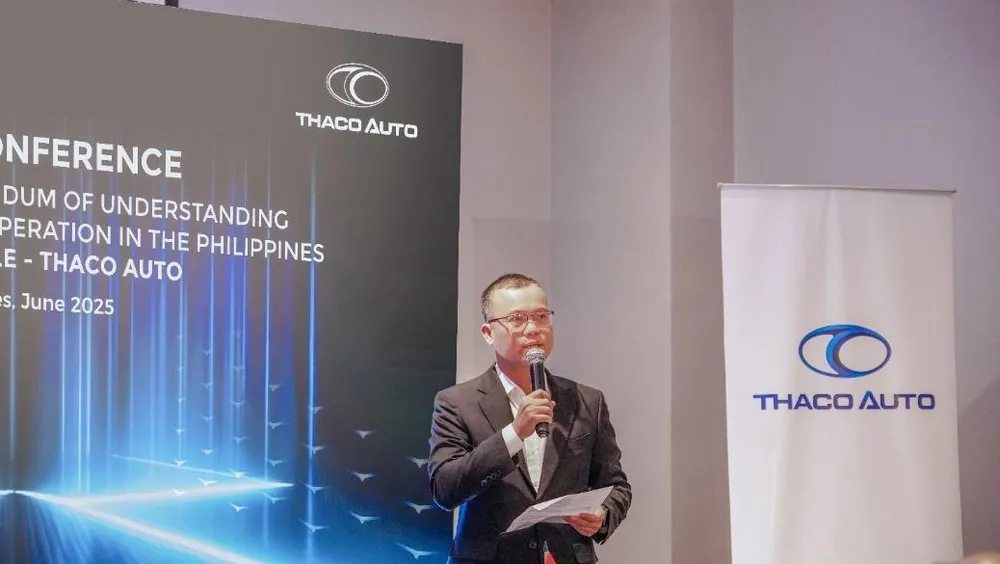 Ông Đoàn Đạt Ninh - Phó Tổng Giám đốc Thaco Auto phát biểu tại chương trình Thaco13.jpg