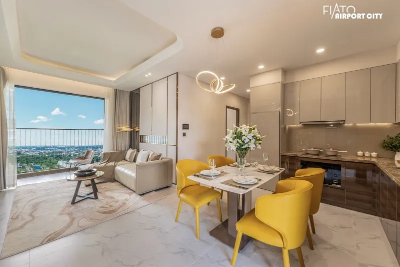 Căn hộ 2 phòng ngủ hơn 79m² tối ưu ánh sáng, kết nối không gian, đặc biệt ban công dài gần 10m nối liền các phòng ngủ, tăng gắn kết gia đình