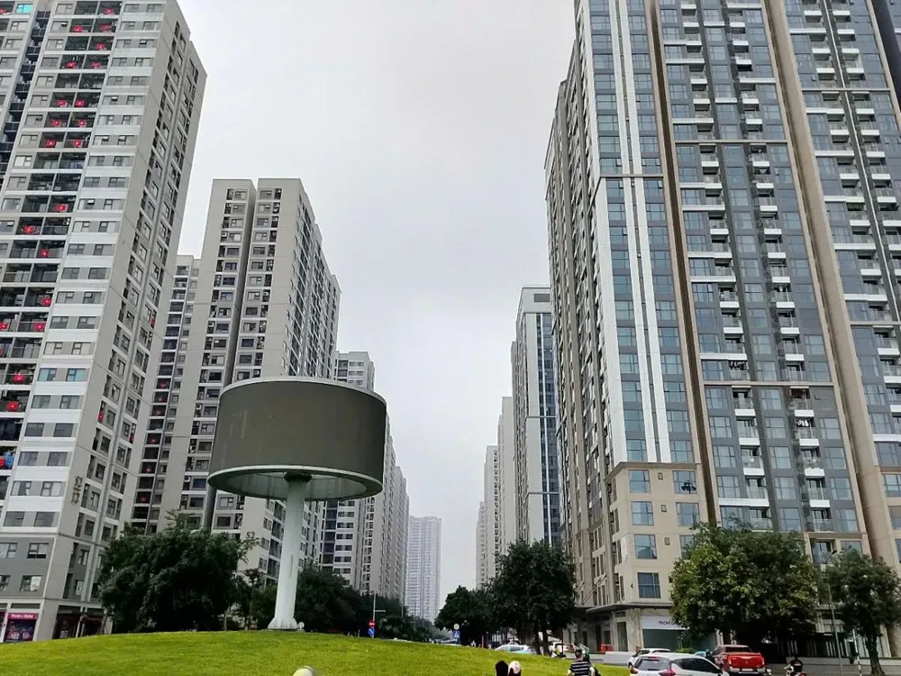 Căn hộ chung cư ở một Khu đô thị cách trung tâm Hà Nội 15km liên tục tăng giá. Ảnh: PV