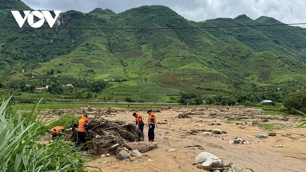 Việc tìm kiếm các nạn nhân mất tích là ưu tiên hàng đầu của tỉnh Sơn La sau trận mưa lũ