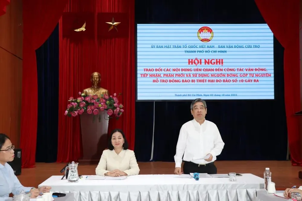 TPHCM phát động ủng hộ đồng bào bị ảnh hưởng bão số 10