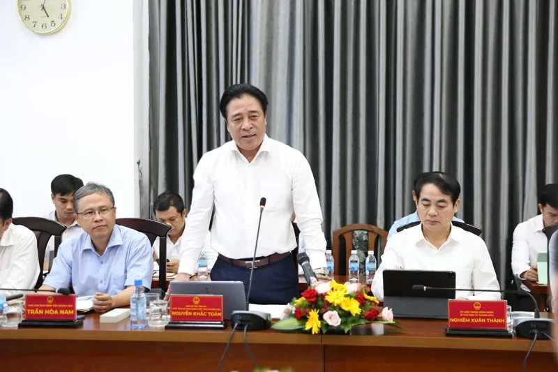 Ông Nguyễn Khắc Toàn phát biểu tại buổi làm việc. Ảnh 4.jpg