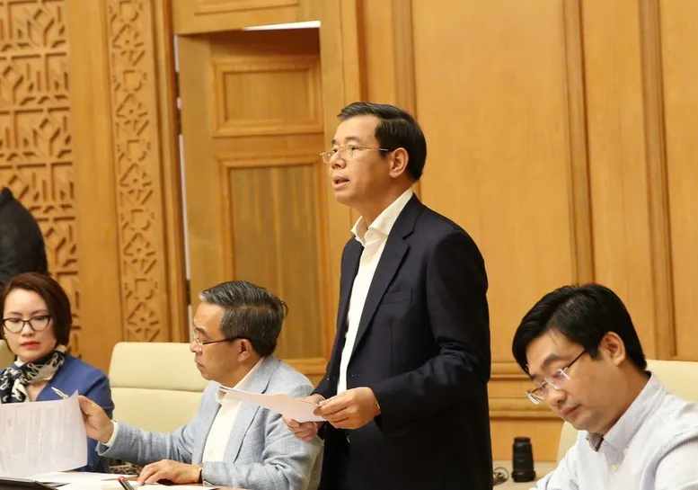 Ông Nguyễn Việt Quang -phát biểu tại cuộc họp - Ảnh: VGP/Nguyễn Hoàng