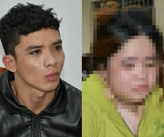 2 đối tượng thời điểm bị bắt giữ