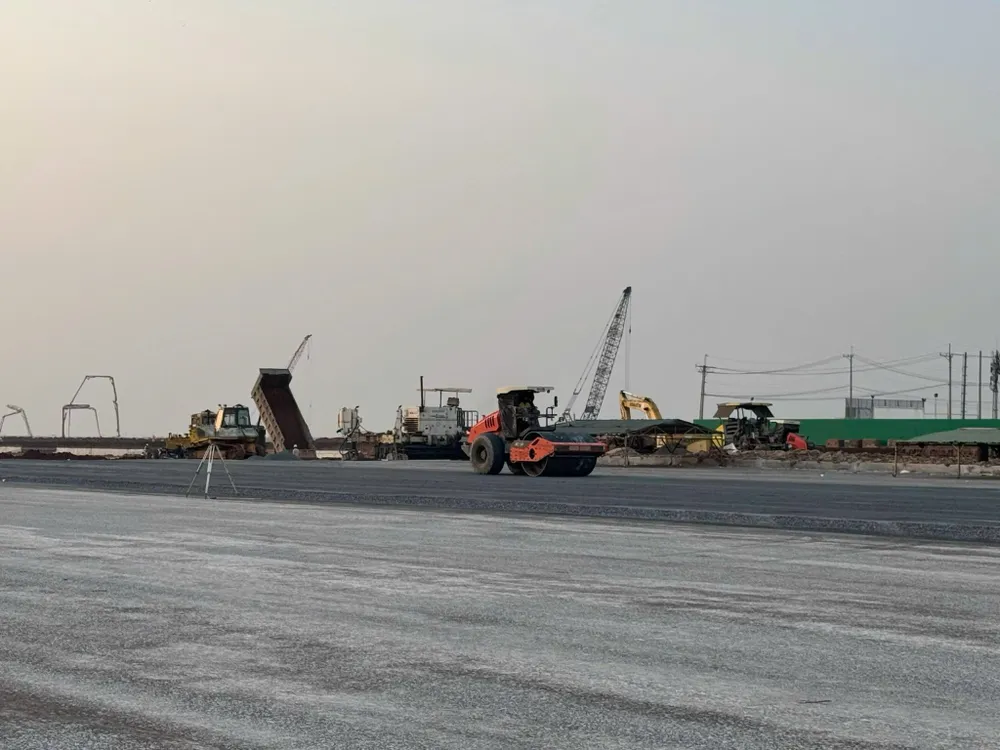Sân bay Long Thành đang trong giai đoạn tăng tốc thi công. Ảnh: HOÀNG BẮC Sân bay Long Thành (tỉnh Đồng Nai) đang trong giai đoạn tăng tốc thi công.jpg
