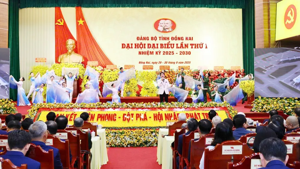 Khai mạc Đại hội đại biểu đảng bộ tỉnh Đồng Nai lần thứ I, nhiệm kỳ 2025-2030