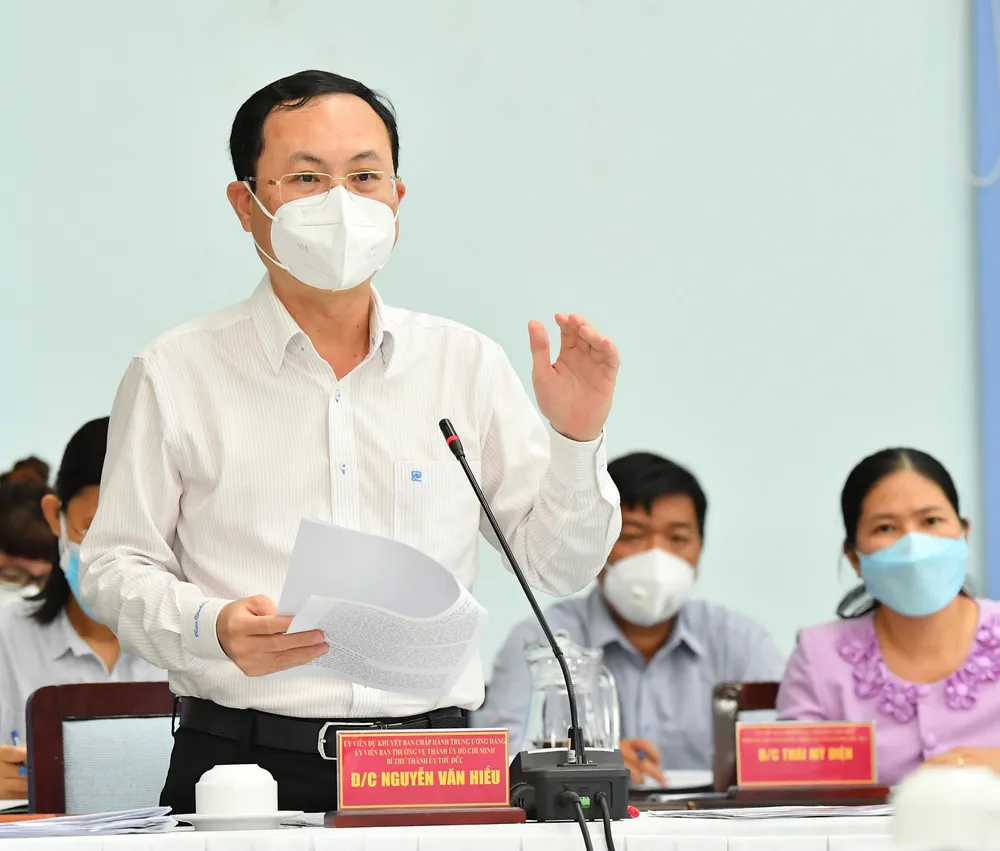 Bí thư Thành ủy TPHCM: Lên các kịch bản phù hợp để TP Thủ Đức sớm trở lại giai đoạn “bình thường mới” ảnh 4