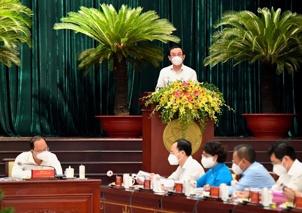 Hội nghị BCH Đảng bộ TPHCM khóa XI lần 9 mở rộng: Bí thư Thành ủy TPHCM Nguyễn Văn Nên gợi mở nhiều vấn đề trọng tâm ảnh 3