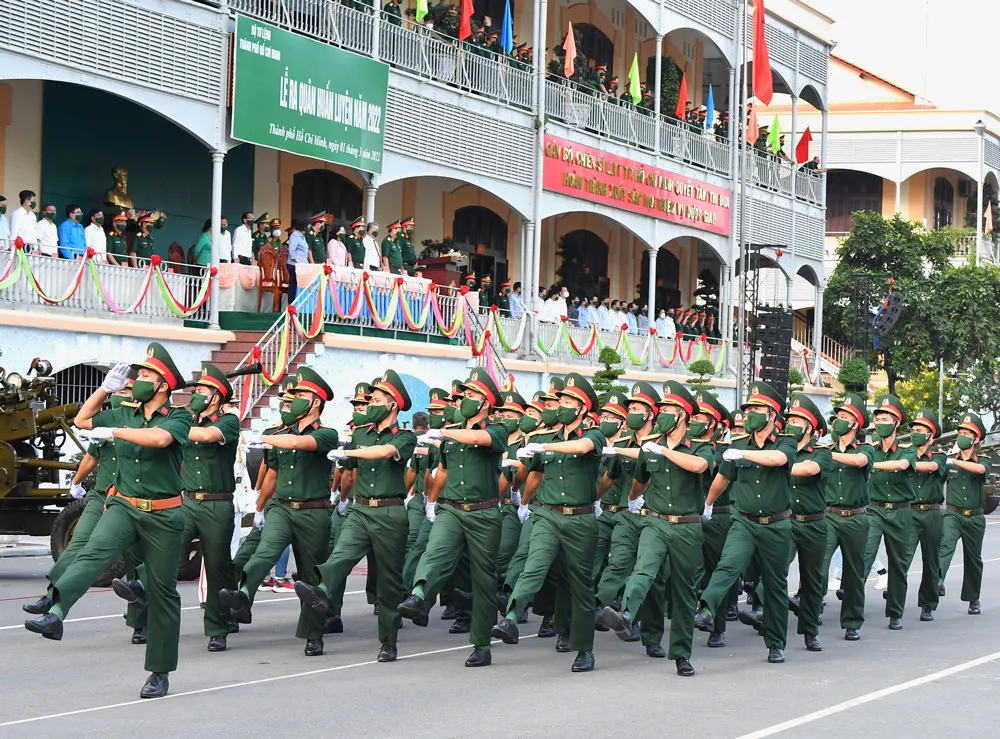 Bộ Tư lệnh TPHCM làm lễ ra quân huấn luyện năm 2022 ảnh 4