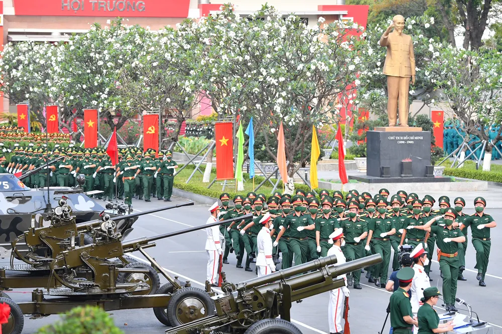 Bộ Tư lệnh TPHCM làm lễ ra quân huấn luyện năm 2022 ảnh 5