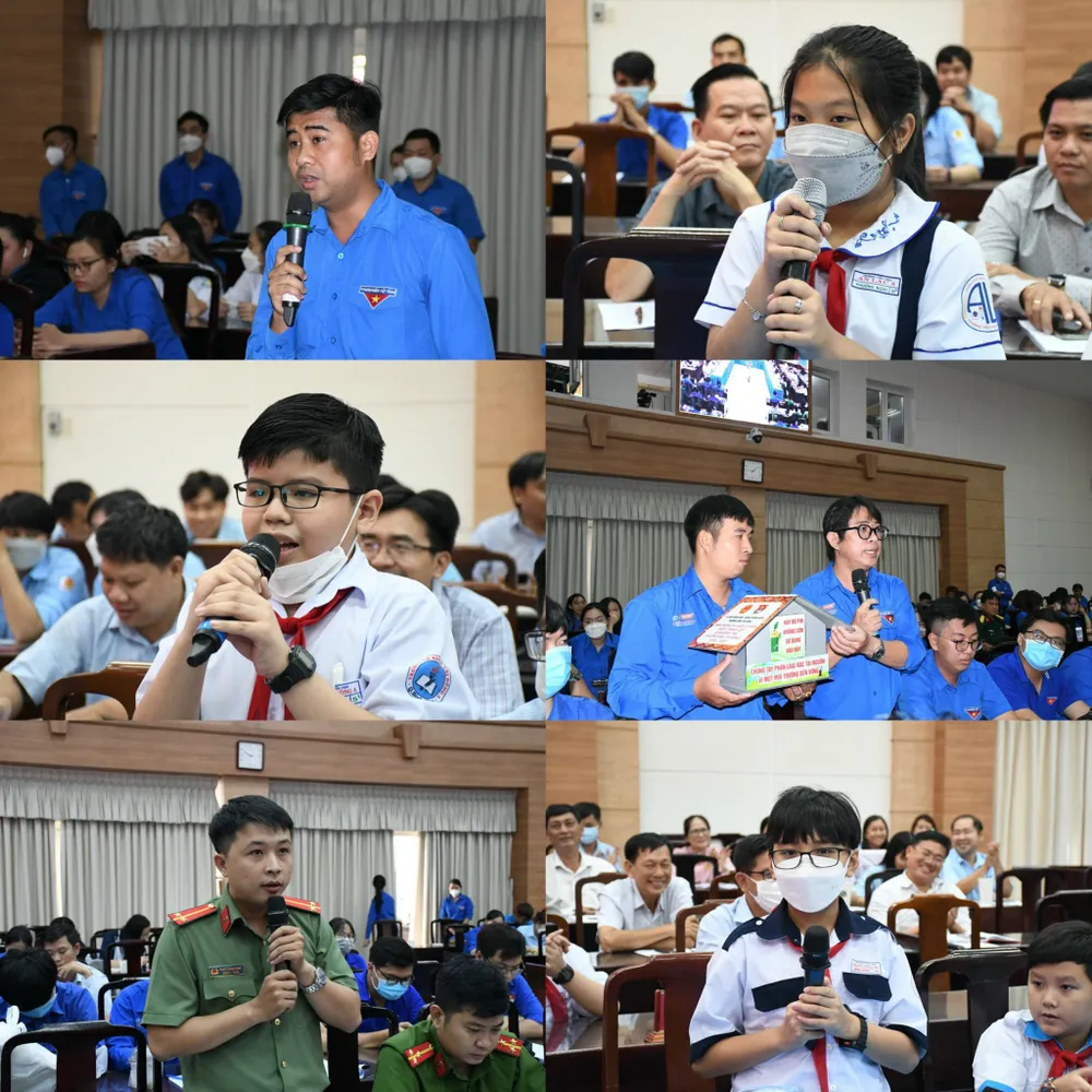 Lãnh đạo quận Bình Tân lắng nghe hiến kế của thanh thiếu nhi ảnh 3