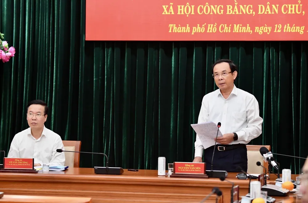 Thường trực Ban Bí thư Võ Văn Thưởng: Mong muốn TPHCM là nơi khởi xướng, hình thành những chủ trương, chính sách mới ảnh 4