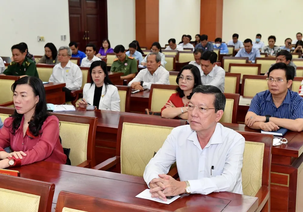 Các đại biểu tham dự hội nghị. Ảnh: VIỆT DŨNG Các đại biểu tham dự hội nghị. Ảnh: VIỆT DŨNG