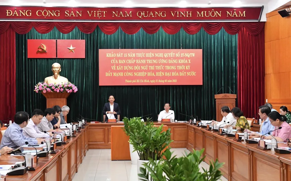 Quang cảnh buổi làm việc. Ảnh: VIỆT DŨNG Quang cảnh buổi làm việc. Ảnh: VIỆT DŨNG