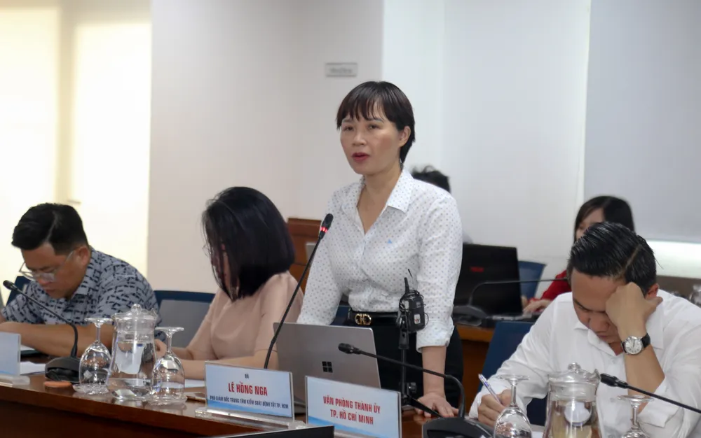 Bà Lê Hồng Nga, Phó Giám đốc Trung tâm Kiểm soát bệnh tật TPHCM. Ảnh: THẢO LÊ