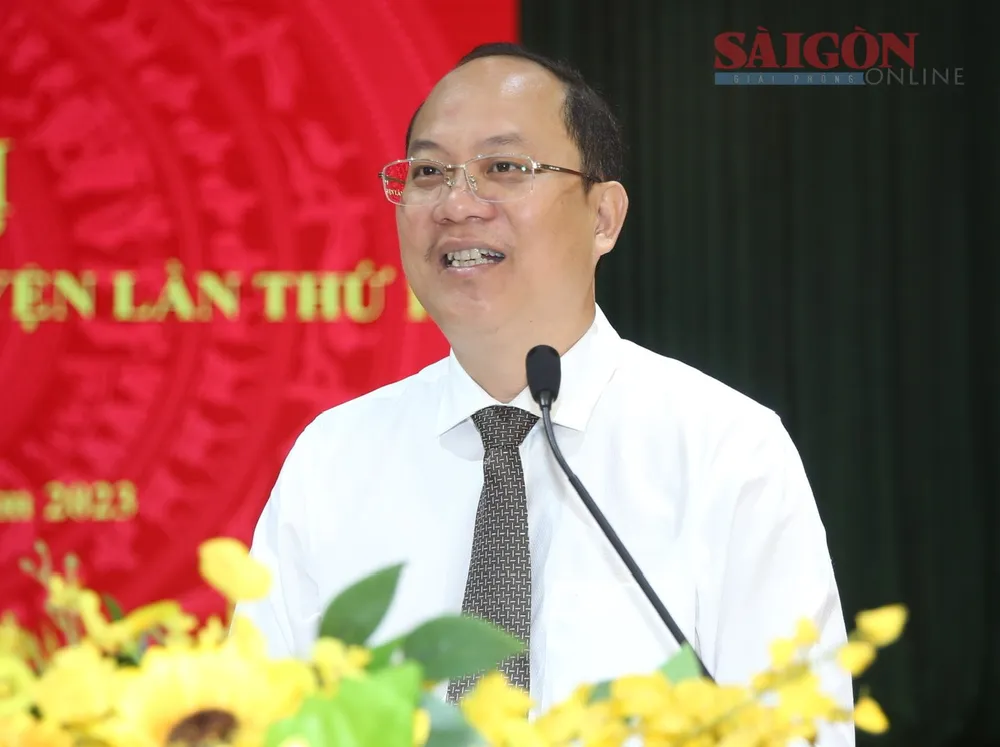 Phó Bí thư Thành ủy TPHCM Nguyễn Hồ Hải phát biểu chỉ đạo. Ảnh: VĂN MINH Phó Bí thư Thành ủy TPHCM Nguyễn Hồ Hải phát biểu chỉ đạo. Ảnh: VĂN MINH