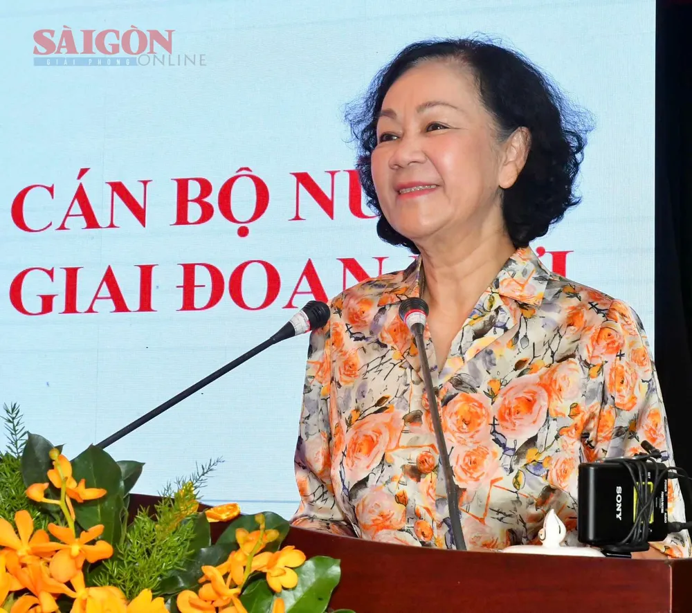 Thường trực Ban Bí thư, Trưởng Ban Tổ chức Trung ương Trương Thị Mai phát biểu chỉ đạo hội nghị. Ảnh: VIỆT DŨNG Thường trực Ban Bí thư, Trưởng Ban Tổ chức Trung ương Trương Thị Mai phát biểu chỉ đạo hội nghị. Ảnh: VIỆT DŨNG