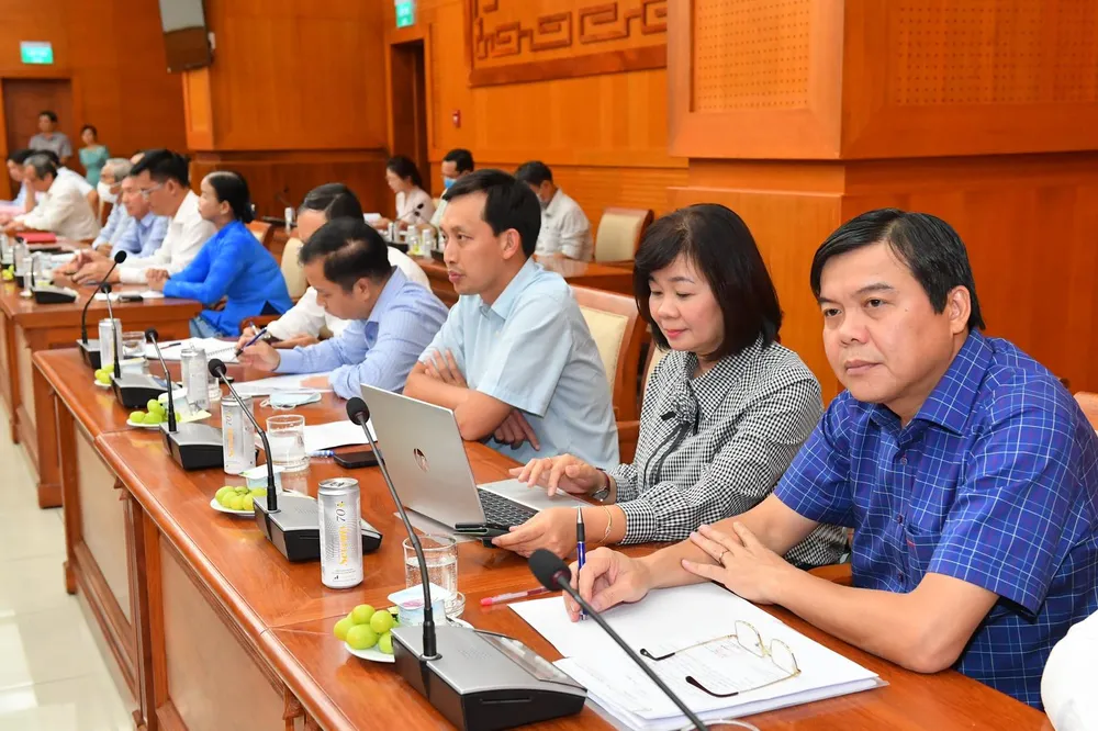 Các đại biểu tại buổi gặp mặt. Ảnh: VIỆT DŨNG